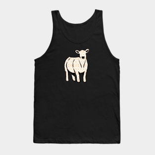 Rustic Yellow Aztec Cow Silhouette  - NOT FOR RESALE WITHOUT PERMISSION Tank Top